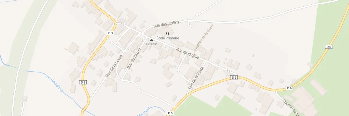 Plan du 16 Rue de l’Eglise à Lerrain