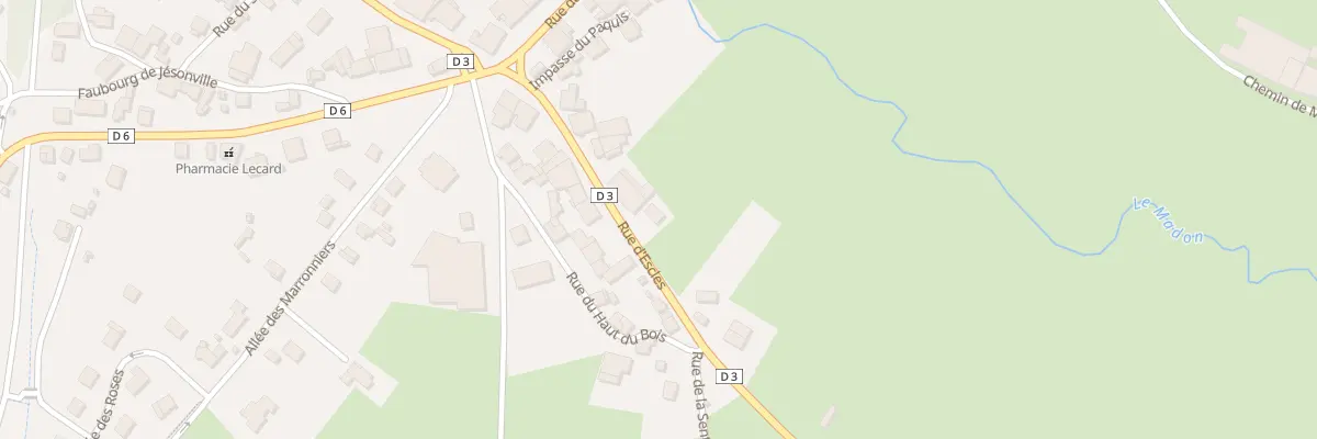 Plan du 7 Rue d’Escles à Lerrain