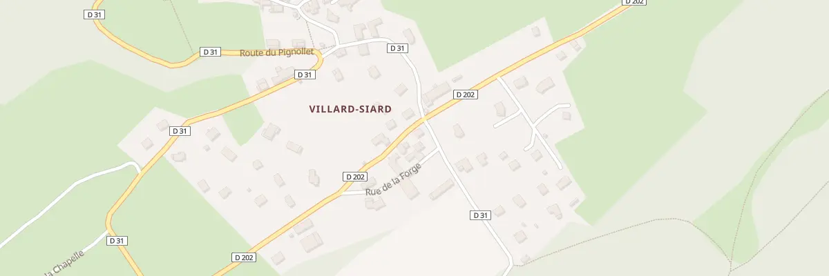 Plan du 5020 Villard Siard d’En Haut à Villard-d’Héry
