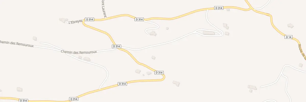 Plan du 5327 Les Rudes à La Rochette