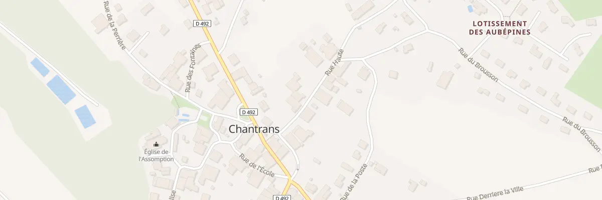Plan du 5 Rue Haute à Chantrans