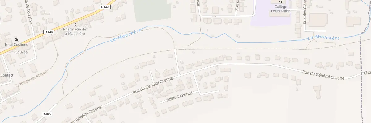Plan du 55 Rue du Général Custine à Custines