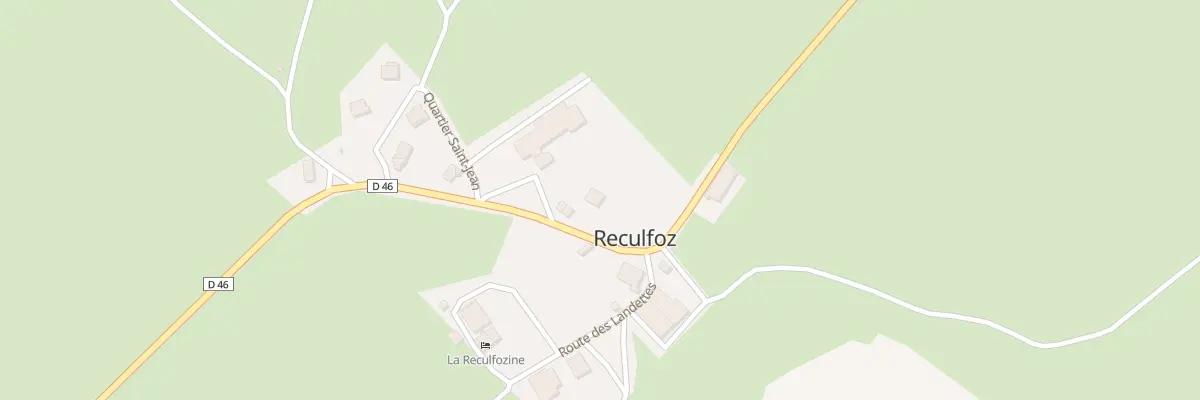 Plan du 4 Rte des Combes Derniers à Reculfoz