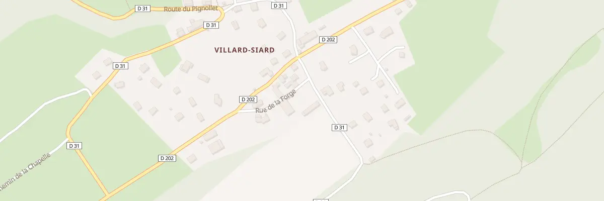 Plan du 5022 Villard Siard d’En Haut à Villard-d’Héry