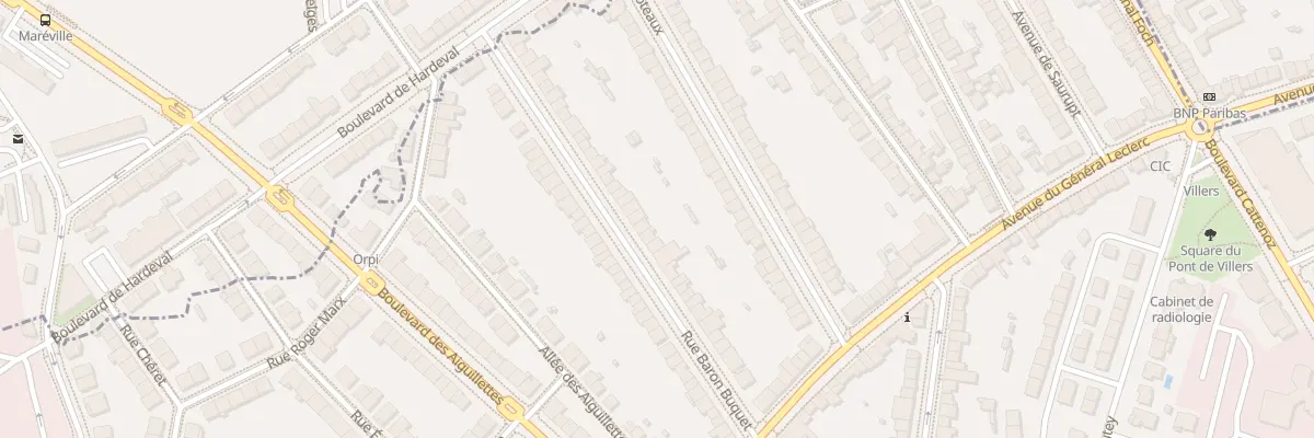 Plan du 28 Rue Baron Buquet à Villers-lès-Nancy
