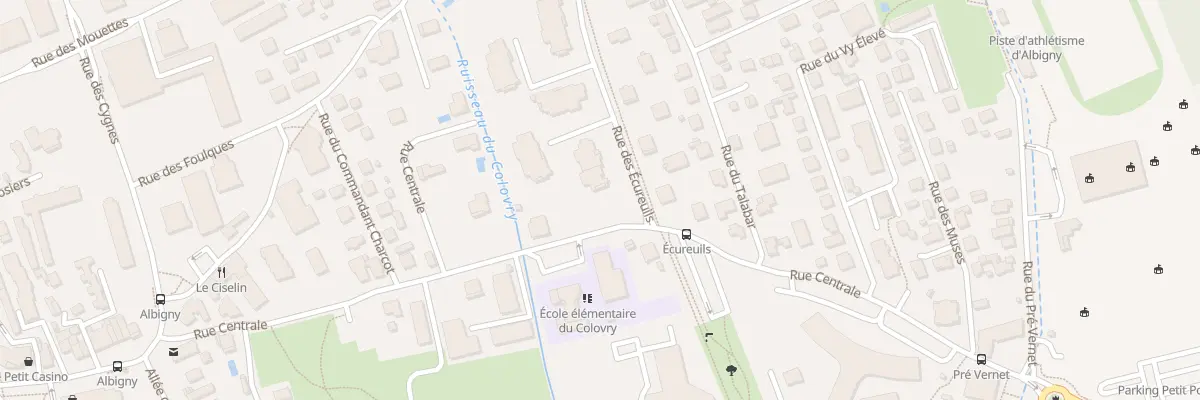 Plan du 1 Rue des Écureuils à Annecy