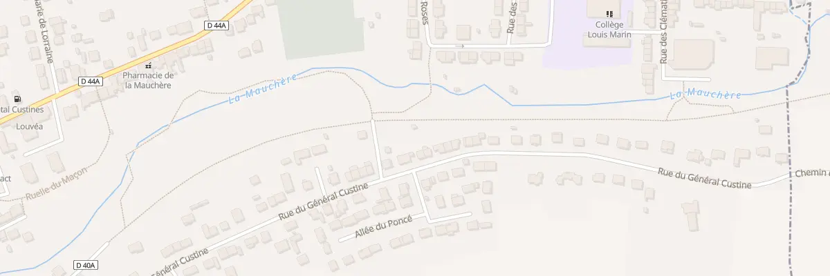 Plan du 59 Rue du Général Custine à Custines