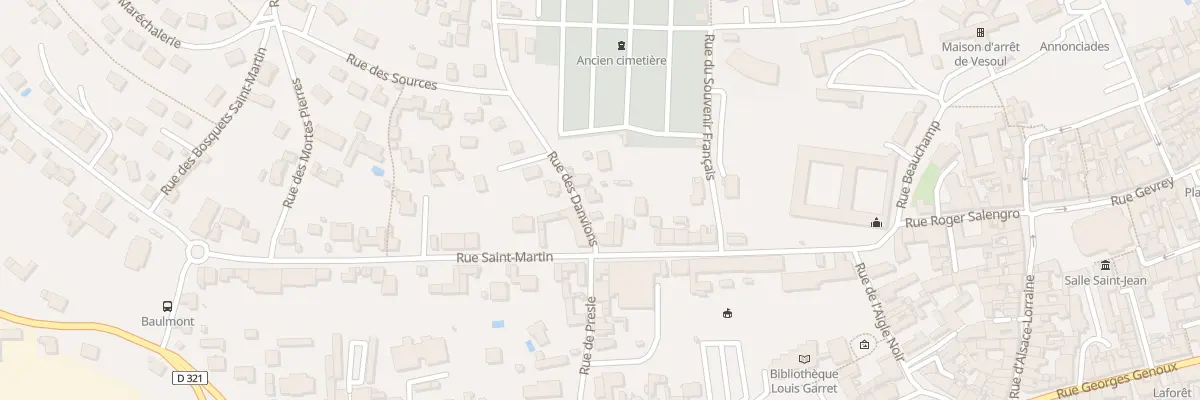 Plan du 2B Rue des Danvions à Vesoul