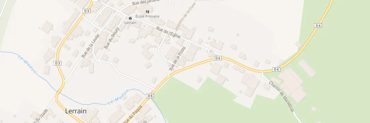 Plan du 4 Rue de la Poste à Lerrain