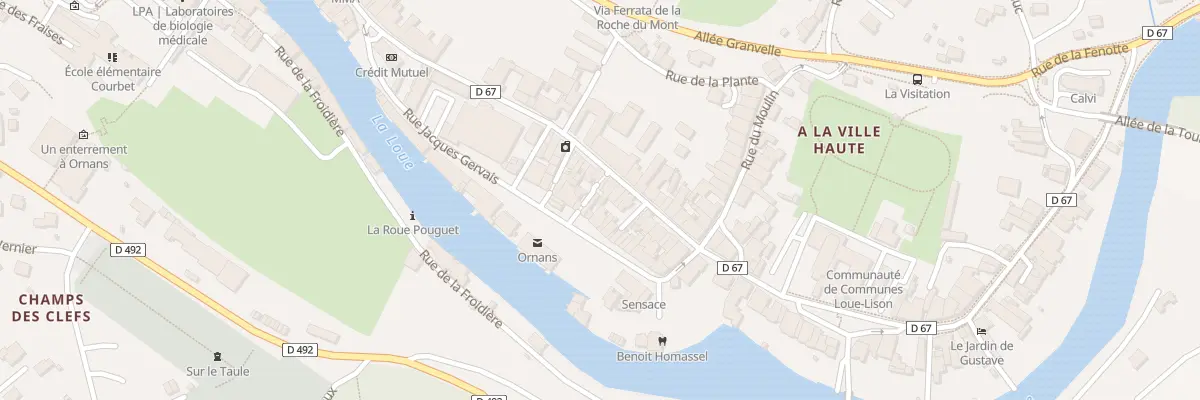 Plan du 15 Rue Jacques Gervais à Ornans