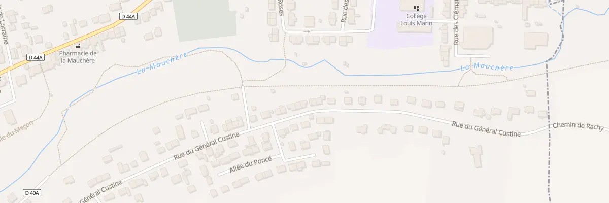 Plan du 67 Rue du Général Custine à Custines