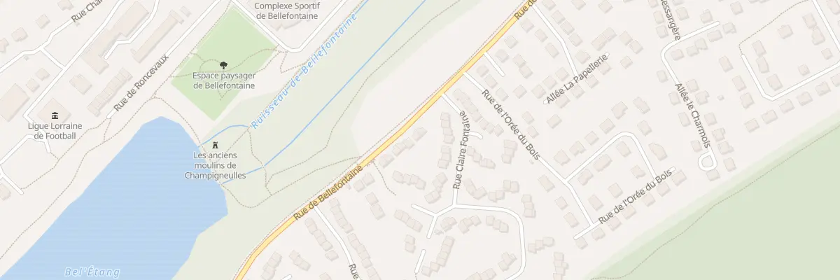 Plan du 25 Rue de Bellefontaine à Champigneulles