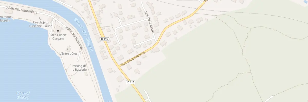 Plan du 1D Rue St Maurice à Messein