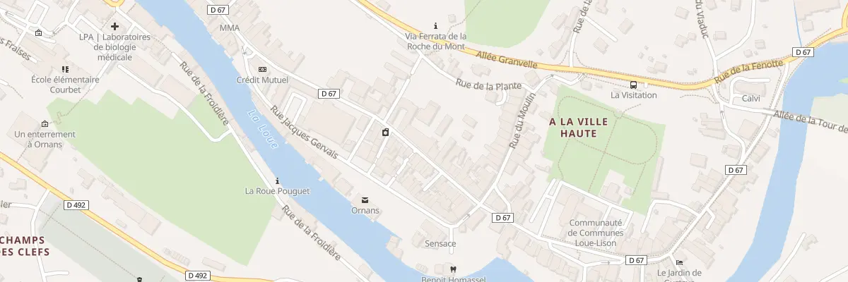 Plan du 11A Rue Eugene Cusenier à Ornans