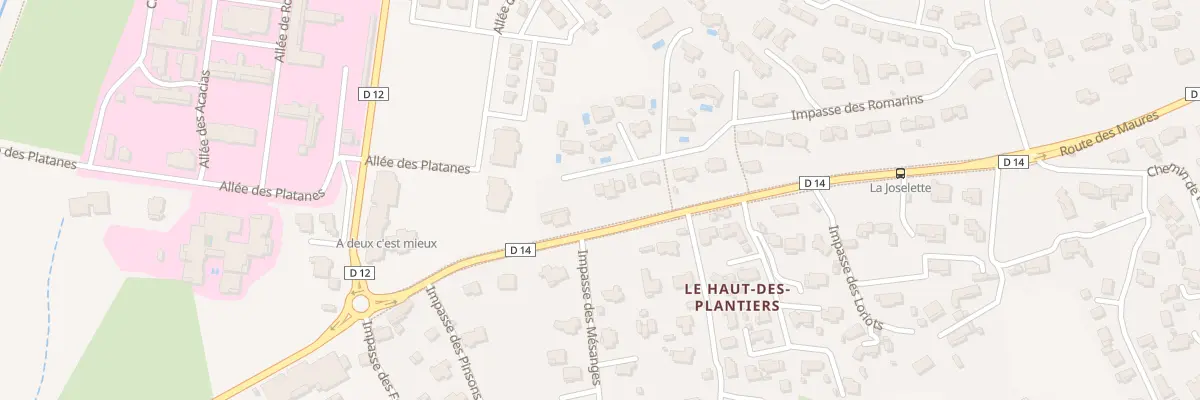 Plan du 43 Imp des Romarins à Pierrefeu-du-Var