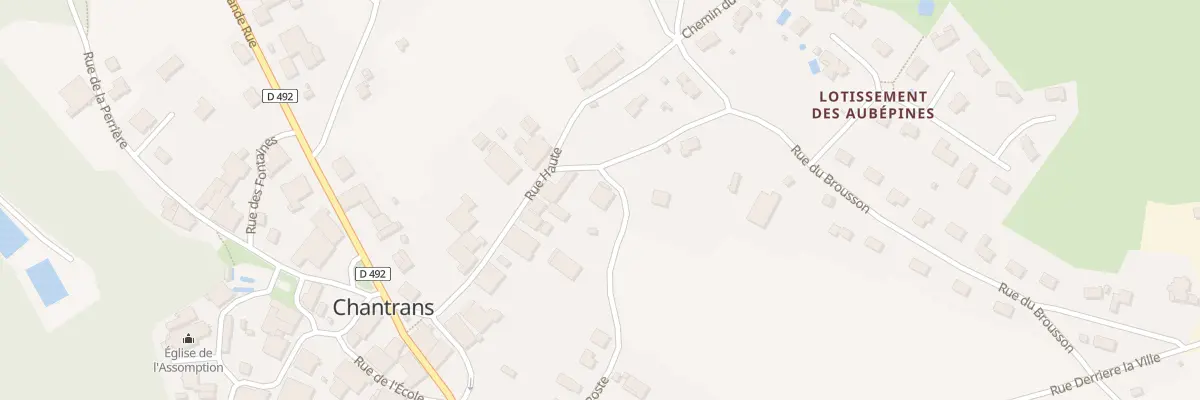 Plan du 5 Rue de la Poste à Chantrans