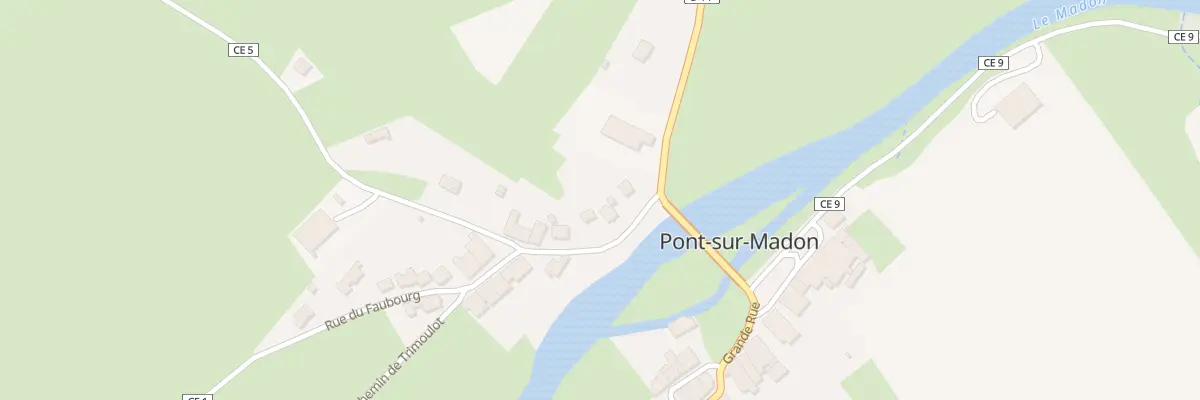 Plan du 4 Rue du Faubourg à Pont-sur-Madon