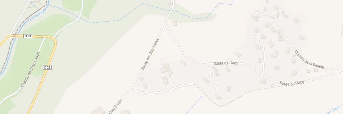 Plan du 1421 Rte de Flagy à Groisy