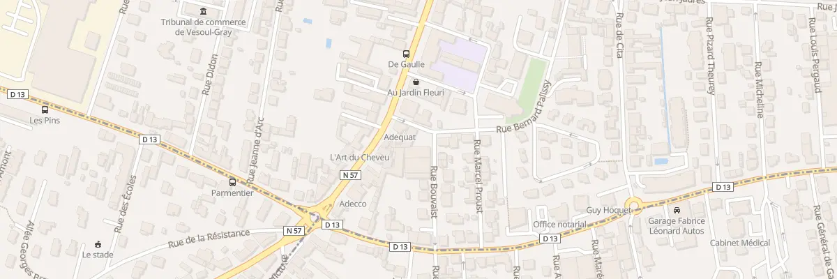 Plan du 5 Rue de la Traction à Vesoul