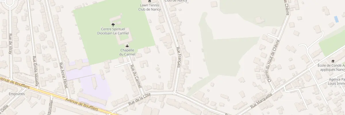 Plan du 58 Rue Français à Nancy