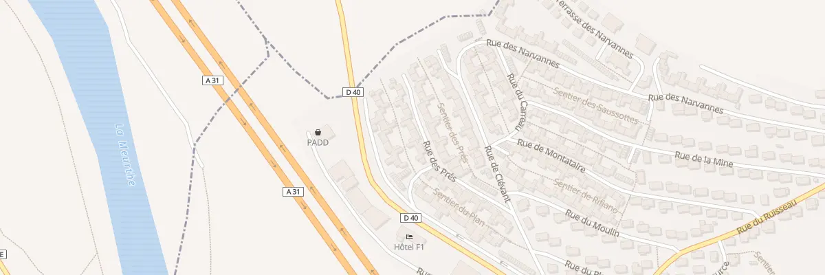 Plan du 25 Rue des Pres à Bouxières-aux-Dames