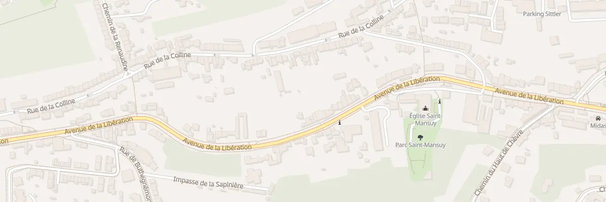 Plan du 234 Av de la Libération à Nancy
