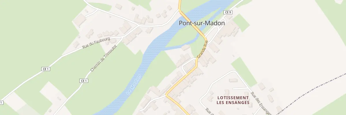 Plan du 1 Rue du Vieux Moulin à Pont-sur-Madon