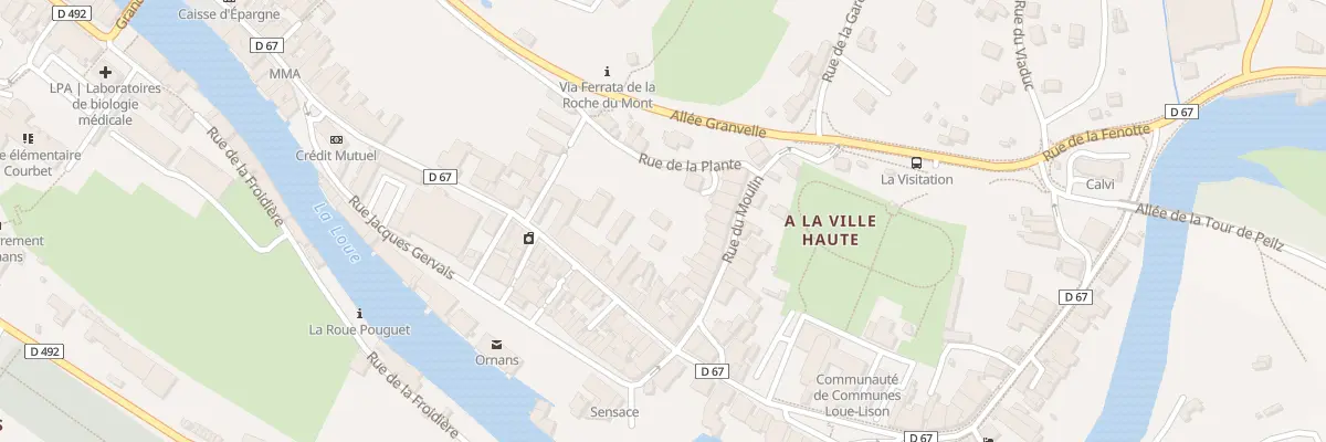 Plan du 17 Rue Eugene Cusenier à Ornans