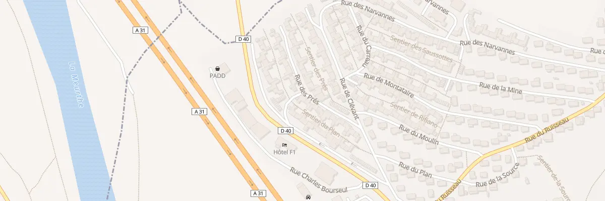 Plan du 19 Rue des Pres à Bouxières-aux-Dames