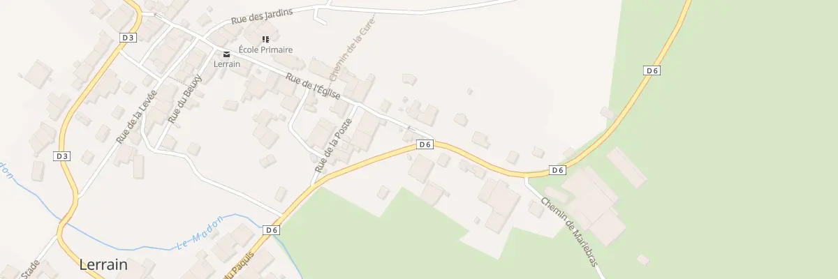 Plan du 7 Rue de Ville sur Illon à Lerrain