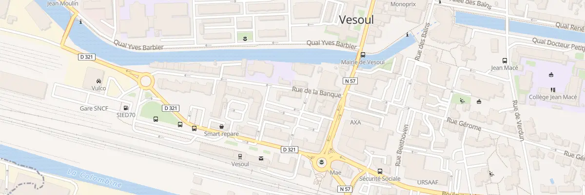 Plan du 11 Rue de la Banque à Vesoul