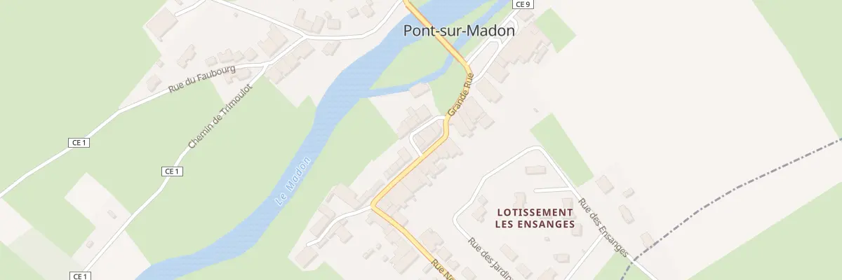 Plan du 2 Rue du Vieux Moulin à Pont-sur-Madon