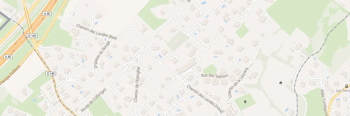 Plan du 71 Che des Landes Haut à Bossey