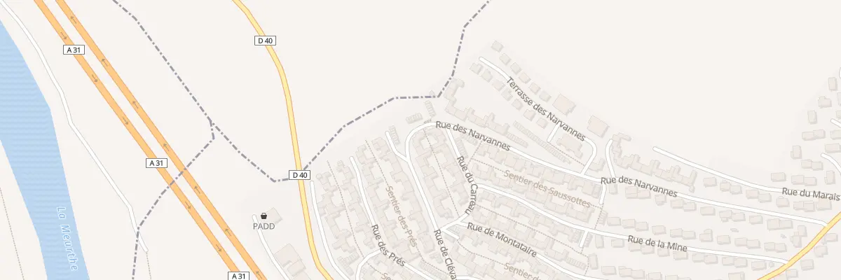 Plan du 22 Rue de Clevant à Bouxières-aux-Dames