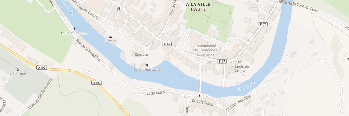 Plan du 8 Rue Edouard Bastide à Ornans