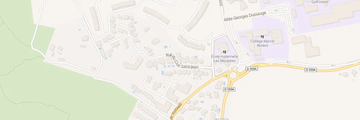 Plan du 94 Rue du Clos Saint Jean à Hyères