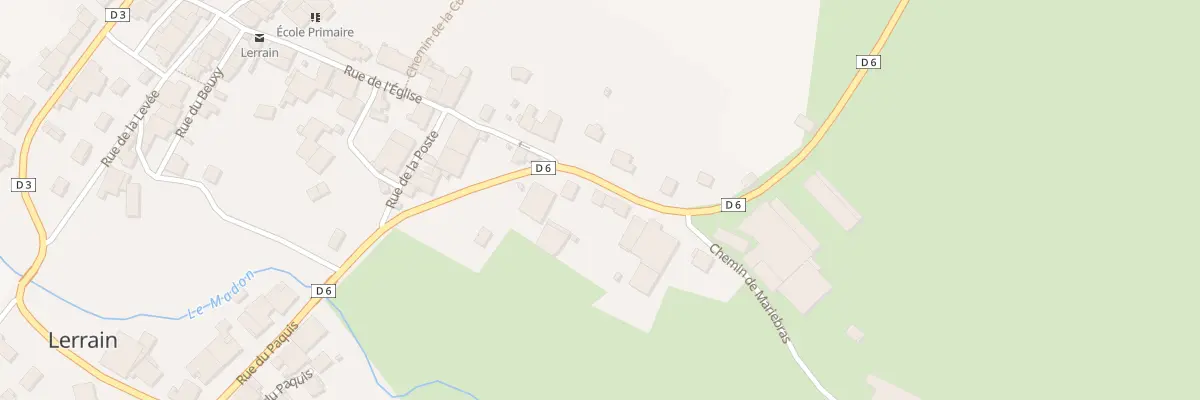Plan du 8 Rue de Ville sur Illon à Lerrain