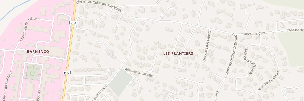Plan du 107 Imp du Gui à Pierrefeu-du-Var