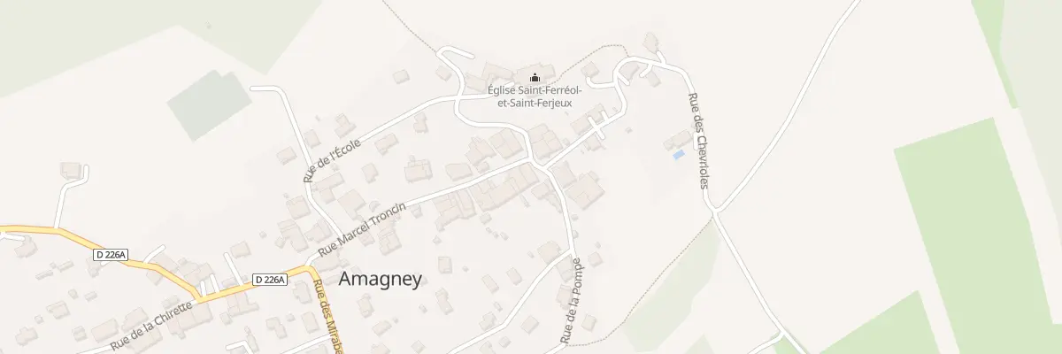 Plan du 5005 Rue de la Pompe à Amagney