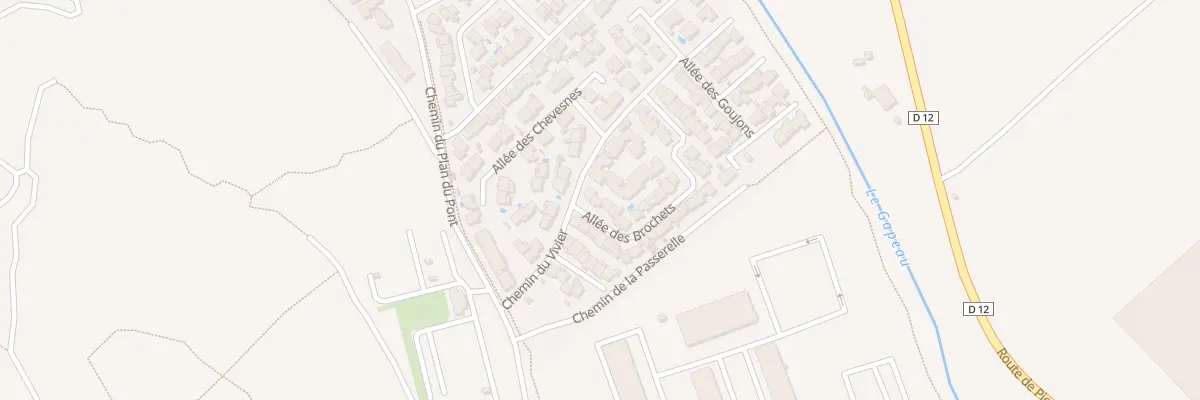 Plan du 3 All des Brochets à Hyères