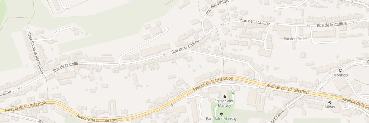 Plan du 85 Rue de la Colline à Nancy