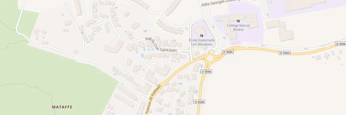 Plan du 55 Rue du Clos Saint Jean à Hyères