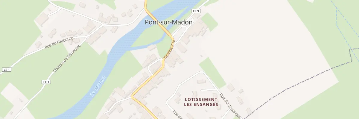 Plan du 11 Gr Grande Rue à Pont-sur-Madon