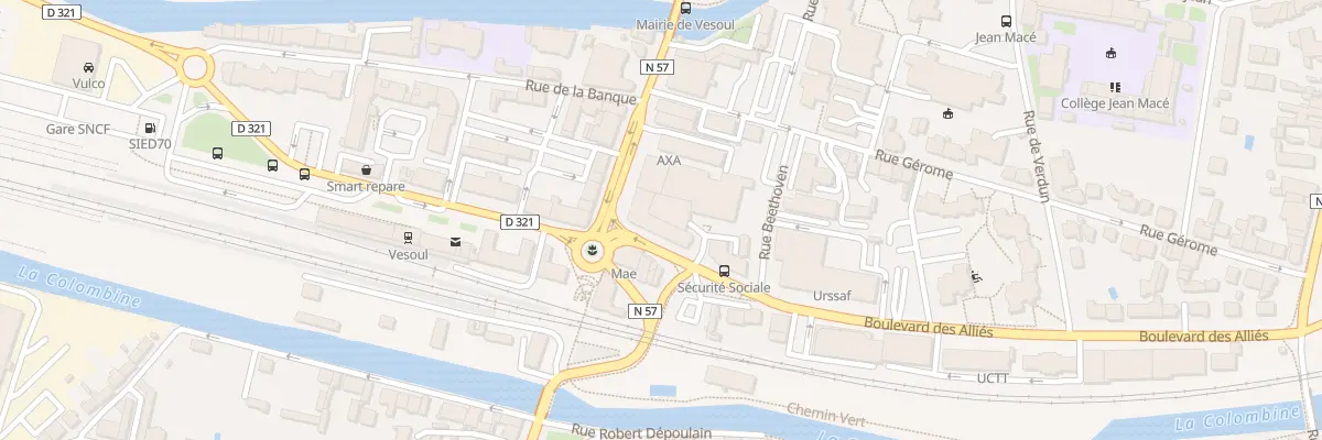 Plan du 17 Rue Commandant Girardot à Vesoul