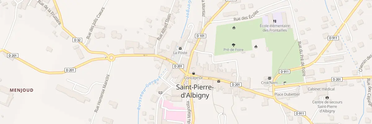 Plan du 25 Rue Jean-Louis Bouvet à Saint-Pierre-d’Albigny