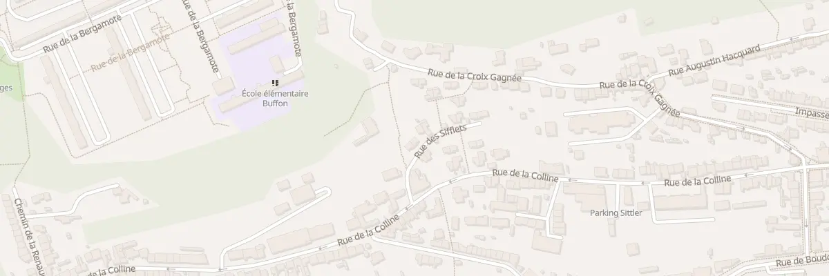 Plan du 5 Rue des Sifflets à Nancy