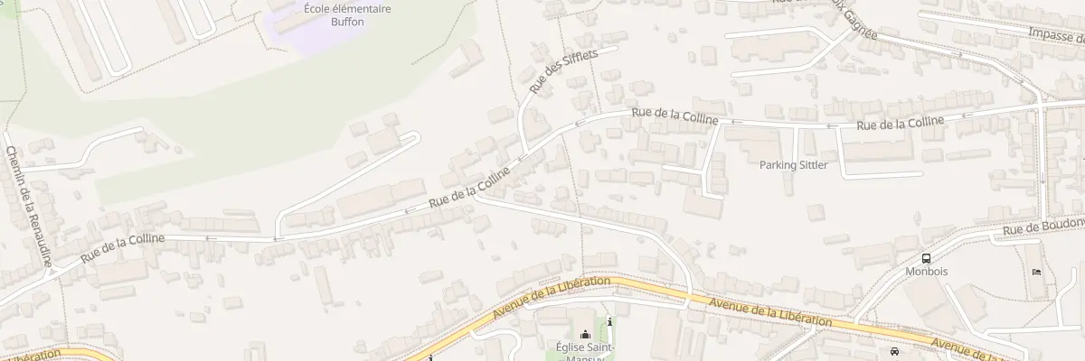 Plan du 77T Rue de la Colline à Nancy