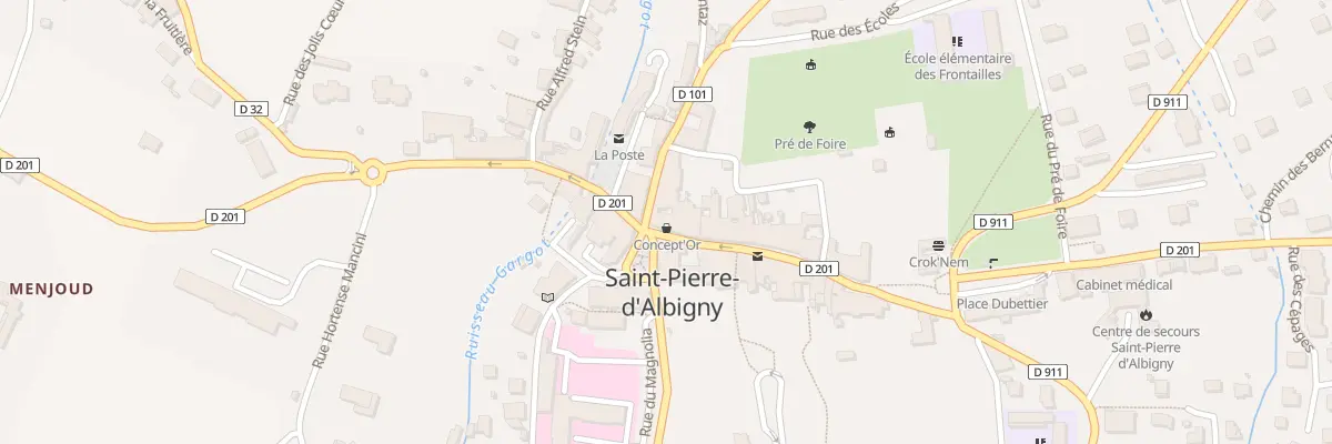 Plan du 11 Rue Louis Blanc-Pinget à Saint-Pierre-d’Albigny
