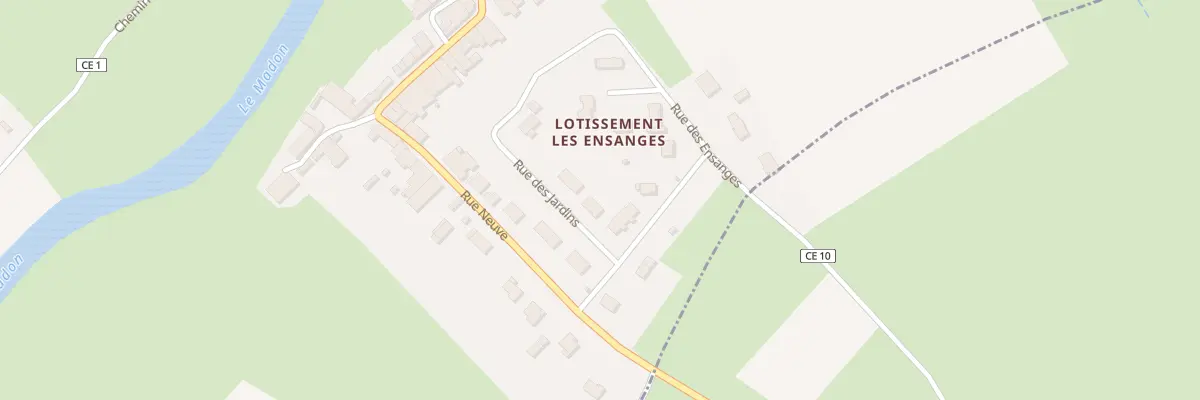 Plan du 4 Rue des Jardins à Pont-sur-Madon