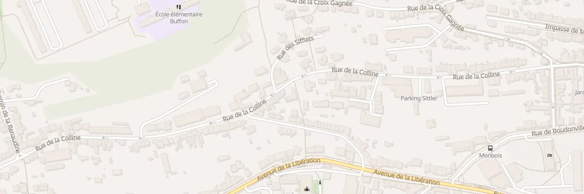 Plan du 75 Rue de la Colline à Nancy